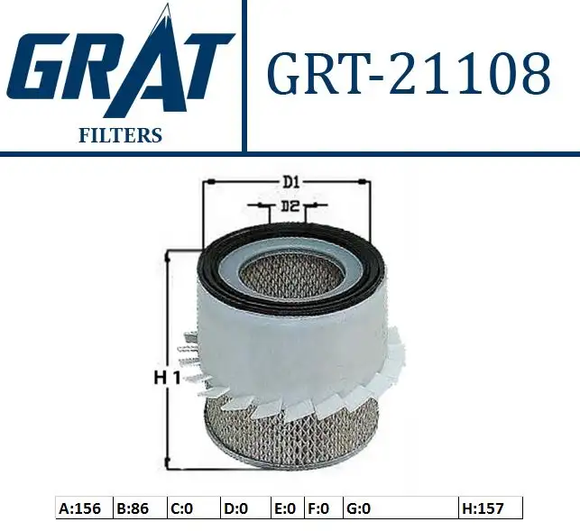 GRAT 21108 Hava Filtresi 1780187601 resmi