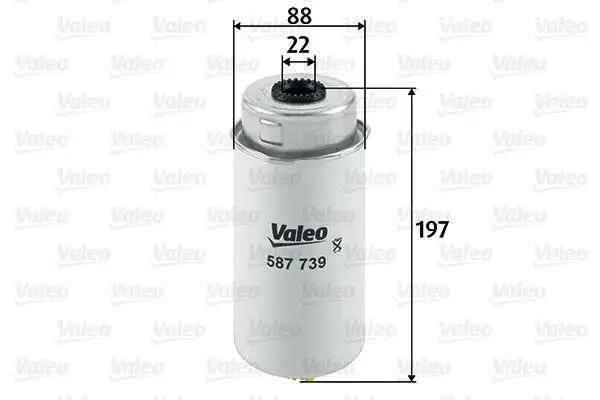 VALEO 587739 Yakıt Filtresi resmi
