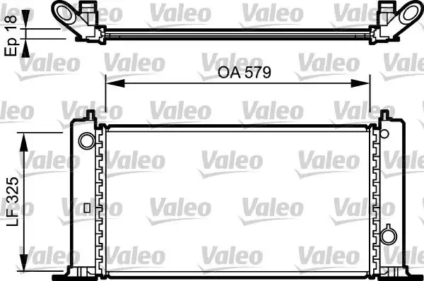 VALEO 734228 Radyatör 46799894 resmi