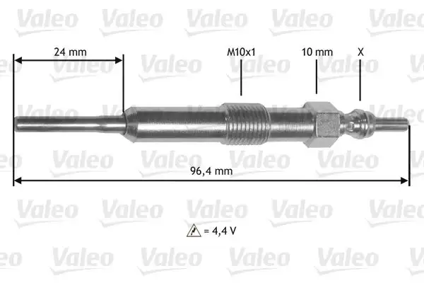 VALEO 345171 Kızdırma Bujisi 110655687R resmi
