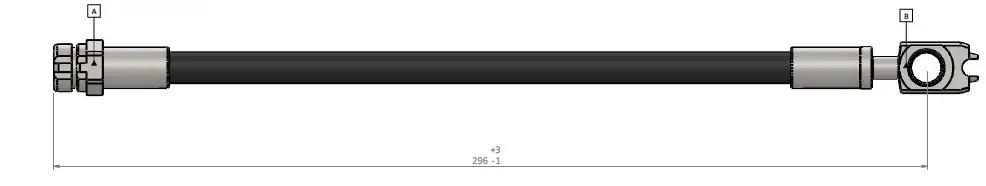 CAVO C900618A Arka Fren Hortumu (Sol) 1K0611775D resmi
