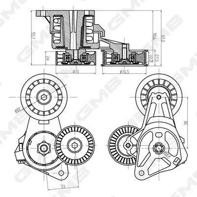 GMB GAT33210 Kayış Gergi Kütüğü 1367254 resmi