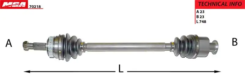 MGA 70218 Ön Aks (Sağ) 7701349998 resmi