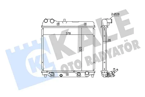 KALE 351680 Radyatör 19010PWAG01 resmi