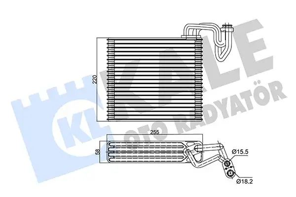 KALE 350020 Klima Radyatörü 80215S5DA02 resmi