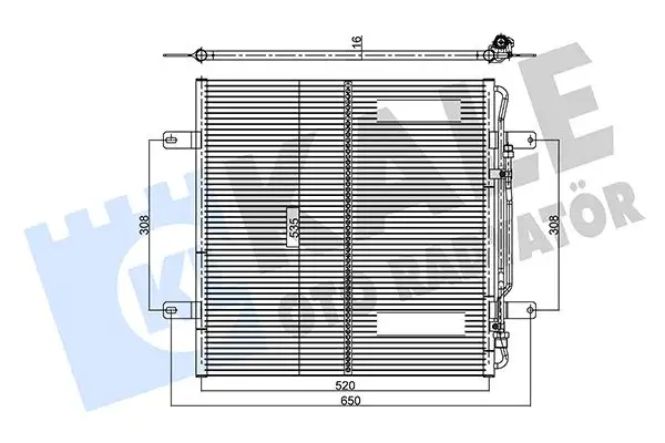 KALE 350360 Klima Radyatörü A9705000054 resmi
