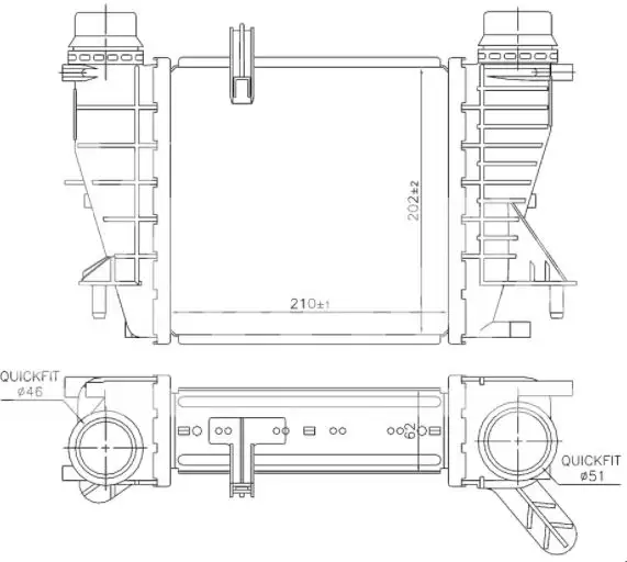 ORIS IRN505064 Turbo Radyatörü 144619U20A resmi