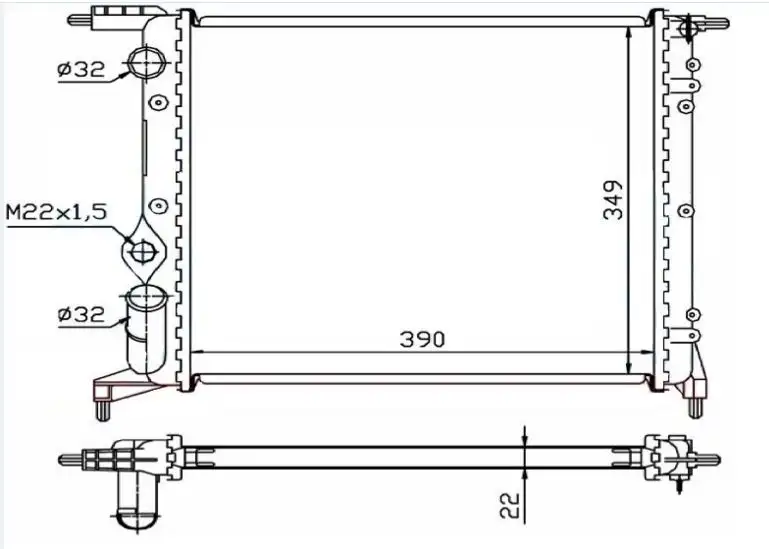 ORIS MRN165023 Radyatör 7700784040 resmi