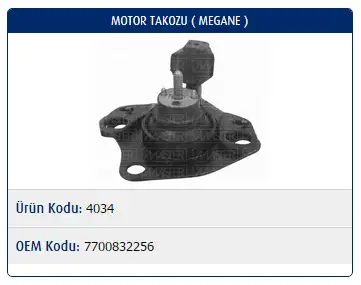 MASTER M4034 Motor Takozu 7700832256 resmi