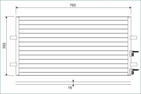 VALEO 814087 Klima Radyatörü resmi