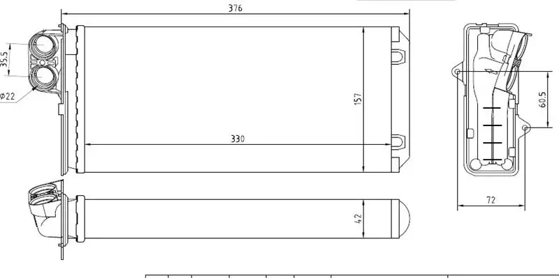 MGA 81108 Kalorifer Radyatörü 7701205584 resmi