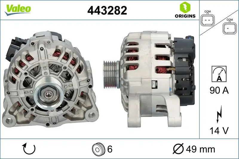 VALEO 443282 Şarj Dinamosu resmi