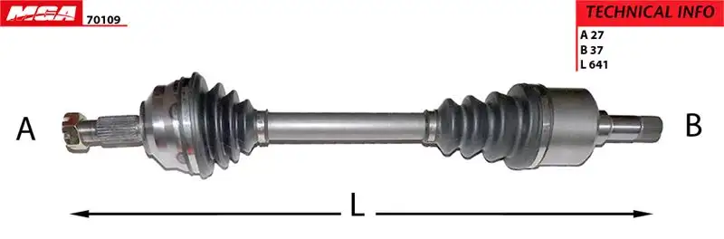 MGA 70109 Ön Aks (Sol) 9617408188 resmi