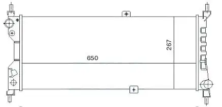 MGA 80162 Radyatör 1300151 resmi