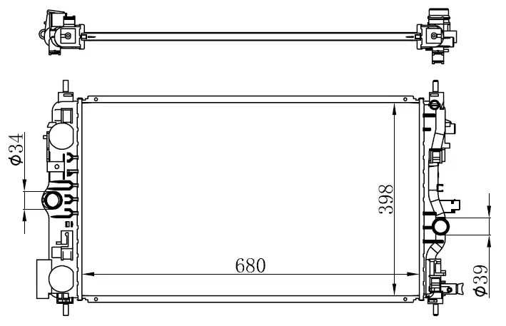 ORIS BOP514026 Radyatör 1300298 resmi
