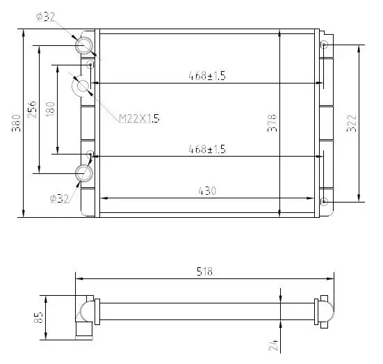 MGA 80188 Radyatör 6N0121253K resmi