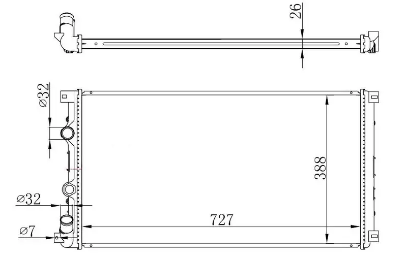 ORIS BOP162026 Radyatör 4403216 resmi