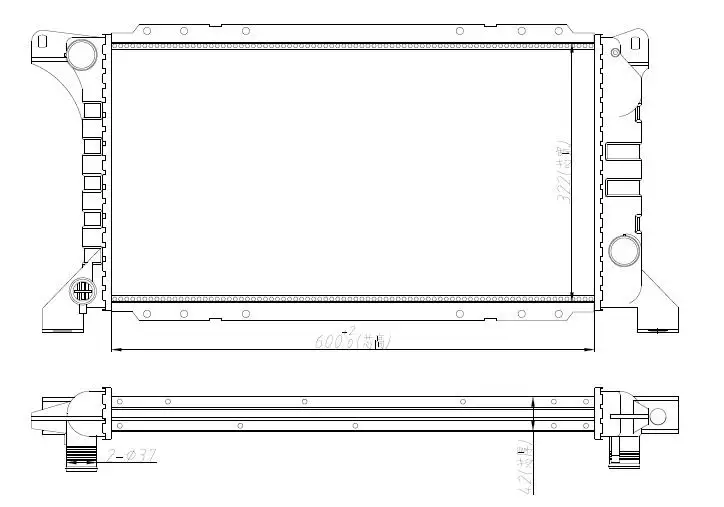 MGA 80741 Radyatör 92VT8005AA resmi