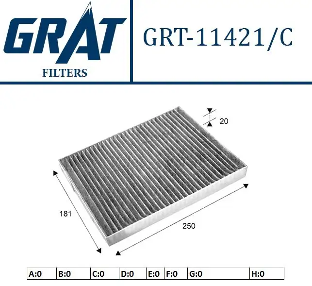 GRAT 11421C Polen Filtresi (Karbonlu) 27891JY15A resmi