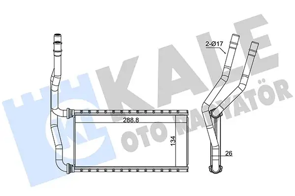 KALE 370645 Kalorifer Radyatörü 2301598 resmi