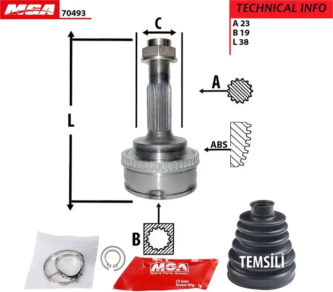 MGA 70493 Aks Kafası (Dış) resmi