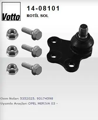VOTTO 14-08101 Alt Rotil (Sol) 5352025 resmi