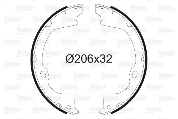 VALEO 564203 El Fren Balatası K68003589AA resmi