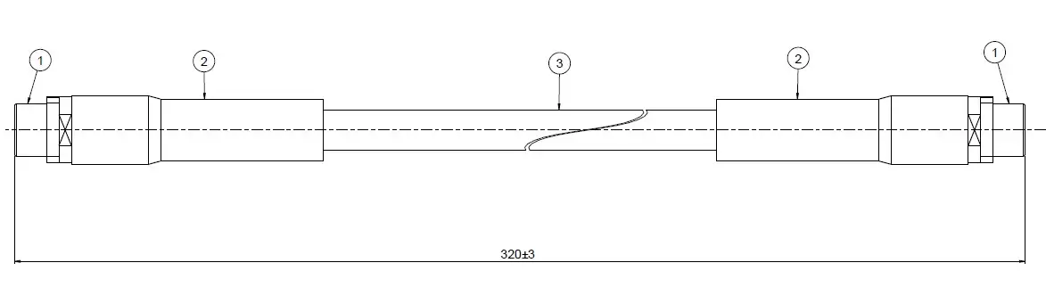 CAVO C801002A Ön Fren Hortumu 8D0611707 resmi