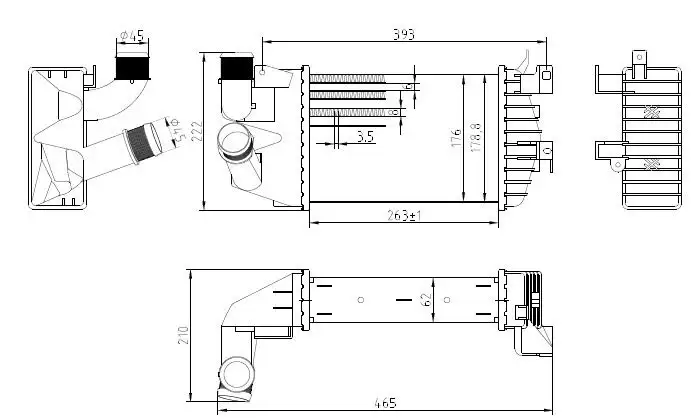 MGA 80853 Turbo Radyatörü 6302072 resmi