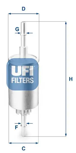 UFI 31.844.00 Yakıt Filtresi resmi