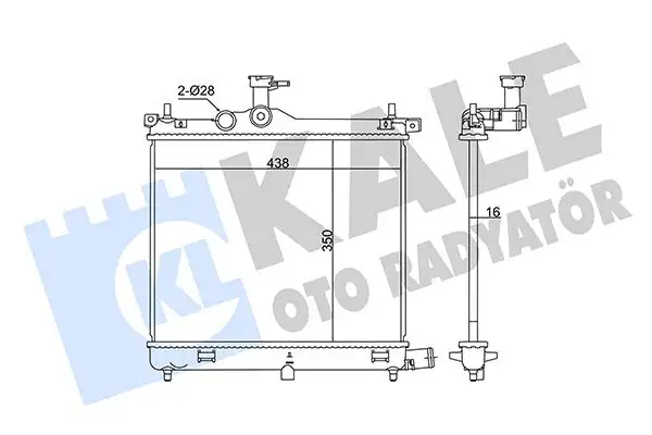 KALE 341975 Radyatör 253100X400 resmi