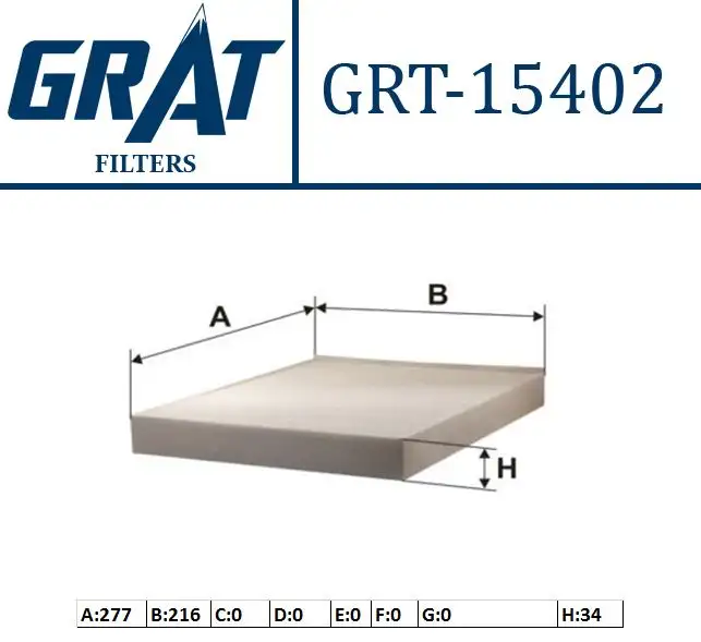 GRAT 15402 Polen Filtresi 7H0819631 resmi