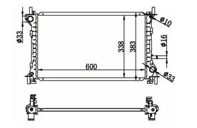 MGA 80542 Radyatör 98AB8005MF resmi