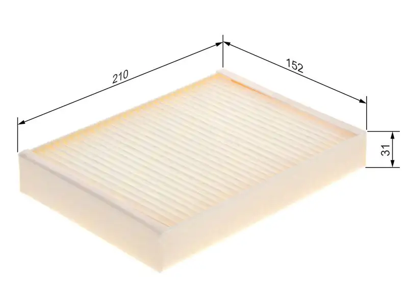 BOSCH 1987435121 Polen Filtresi A0008351500 resmi