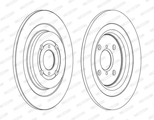 FERODO DDF1588C Arka Fren Diski 424310D060000 resmi