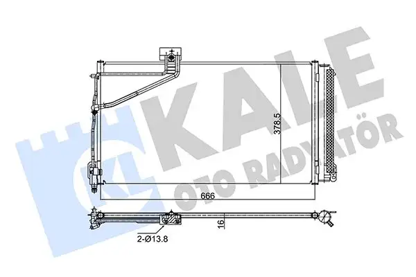 KALE 345525 Klima Radyatörü A1715000354 resmi