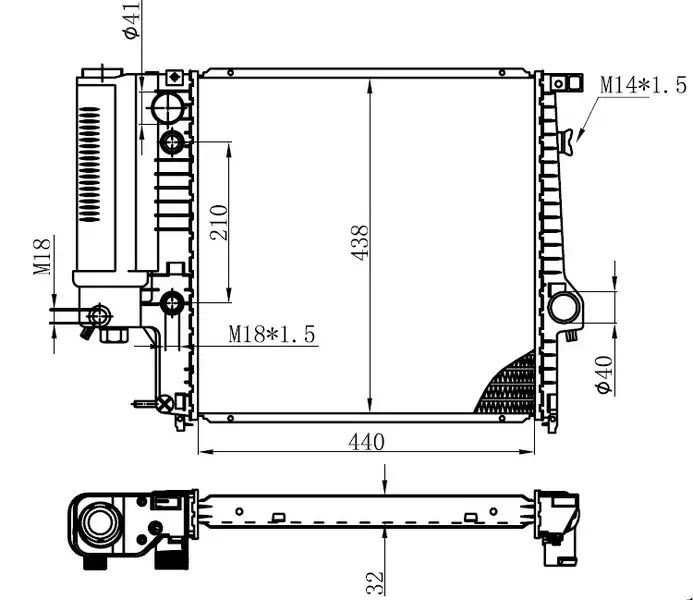 ORIS BBM100032 Radyatör resmi