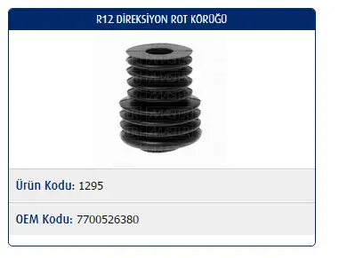 MASTER M1295 Rot Körüğü 7700526380 resmi