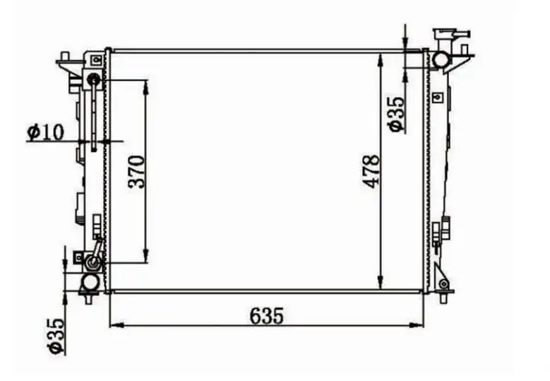 MGA 80611 Radyatör 253102Y510 resmi