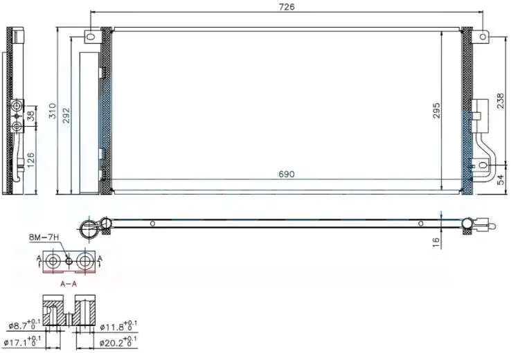 ORIS COP570016 Klima Radyatörü 1850336 resmi