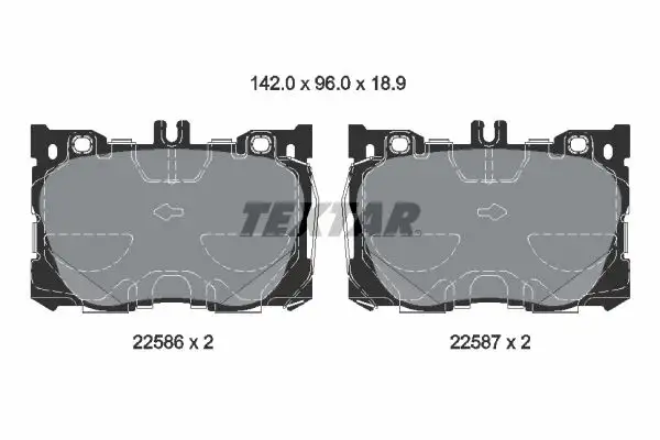 TEXTAR 2258601 Ön Fren Balatası resmi