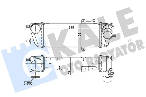 KALE 352485 Turbo Radyatörü 282712A600 resmi