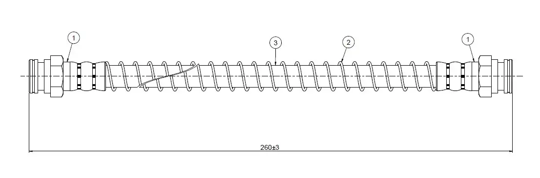 CAVO C800483B Arka Fren Hortumu 480664 resmi
