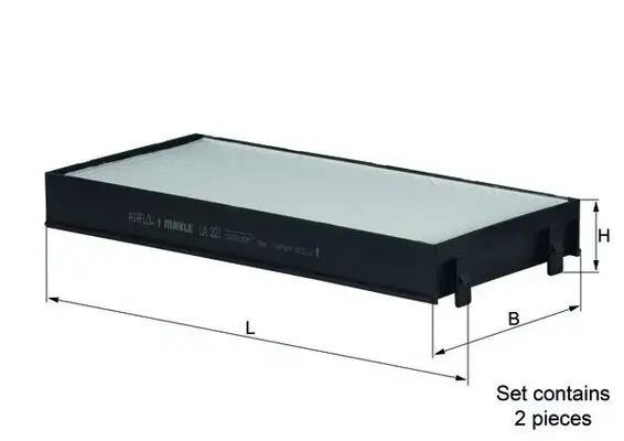 MAHLE LA221/S Polen Filtresi 64119248294 resmi