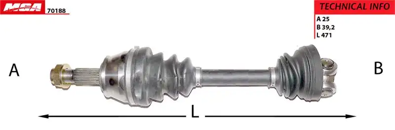 MGA 70188 Ön Aks (Sol) 51816764 resmi