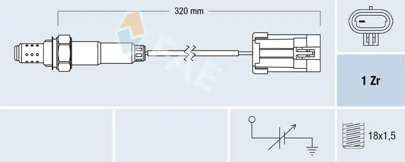 FAE 77102 Oksijen Sensörü resmi