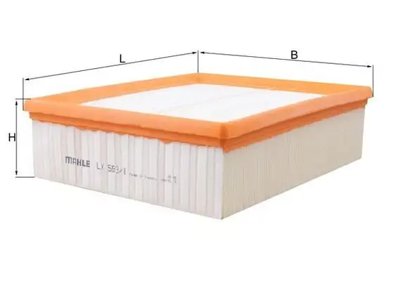 MAHLE LX593/1 Hava Filtresi resmi