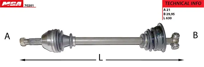 MGA 70201 Ön Aks (Sol) 7701349359 resmi