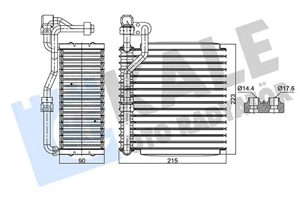 KALE 352990 Klima Radyatörü 7079654 resmi