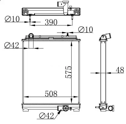 MGA 80802 Radyatör ME418713 resmi